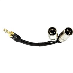 Cabo Adaptador P10 Mono para 2 Xlr Macho - 5 Metros - 4
