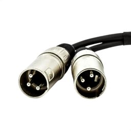Cabo Adaptador P10 Mono para 2 Xlr Macho - 5 Metros - 3