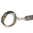 Ver imagem 2 de Coleira e Guia com Argola 40 Mm Camuflado Tamanho Nº.6