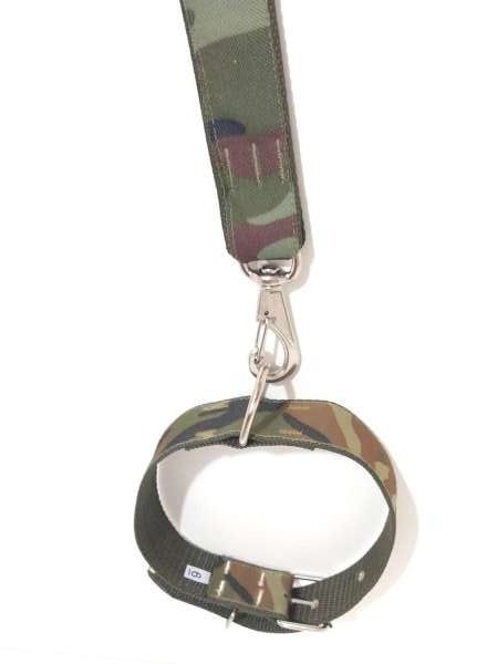 Coleira e Guia com Argola 40 Mm Camuflado Tamanho Nº.6 - 3