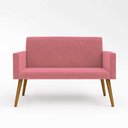 Ver imagem 3 de Namoradeira Poltrona Decorativa - Balaqui Decor Cor Rosa