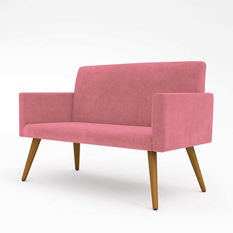 Namoradeira Poltrona Decorativa - Balaqui Decor Cor Rosa