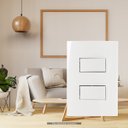 Ver imagem 5 de Interruptor Duplo Paralelo 4x2 Branco Sleek Margirius Cor:branco