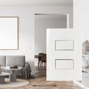 Ver imagem 4 de Interruptor Duplo Paralelo 4x2 Branco Sleek Margirius Cor:branco