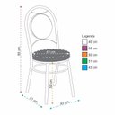 Ver imagem 3 de Kit 4 Cadeiras para Sala de Jantar Cc10 A109 Debrum