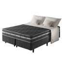 Ver imagem 1 de Cama Box Queen + Colchão Ortopédico Espuma D45 Brooklyn Preto