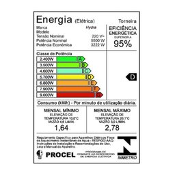 Resistência Thermosystem Hydra para Torneira Lumen 5500w - 2