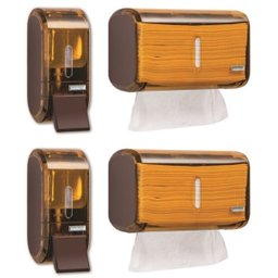 Dispenser Suporte De Papel Toalha Interfolha Marrom Premisse - 2