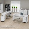 Mesa para Escritório Realeza Móveise em MDF Branco - 2
