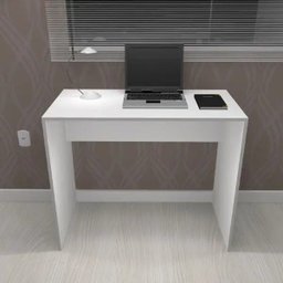 Mesa para Escritório Pinhais Móveise em MDF Branco - 1