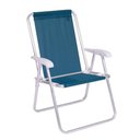 Ver imagem 1 de Cadeira Alta Conforto Alumínio Sannet Azul Marinho Mor
