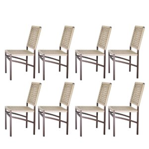 Kit 8 CADEIRA GAIA – Corda Náutica Rami