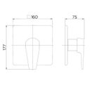 Ver imagem 2 de Acabamento Monocomando para Banheira e Chuveiro 1/2 Lift Docol