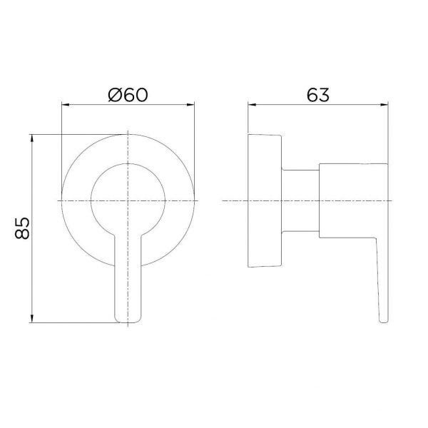 Acabamento para Registro Fabrimar 1/2 e 3/4 Gali Docol - 2