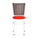Ver imagem 4 de 4 Cadeiras para Mesa Branca Hawai Avelã Cor:vermelho