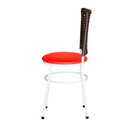 Ver imagem 3 de 4 Cadeiras para Mesa Branca Hawai Avelã Cor:vermelho