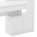 Ver imagem 2 de Escrivaninha Estante para Escritório 2 Portas 1 Gaveta Branco