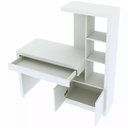 Ver imagem 4 de Escrivaninha Estante para Escritório 2 Portas 1 Gaveta Branco
