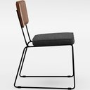 Ver imagem 4 de Mesa Capri 160cm Off White e 6 Cadeiras Marrom Cinza Escuro