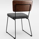 Ver imagem 2 de Mesa Capri 160cm Off White e 6 Cadeiras Marrom Cinza Escuro