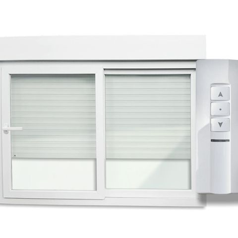 Janela Integrada Pvc 2 Folhas Vidro Liso com Cremona Motor Controle Remoto Itec