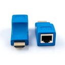 Ver imagem 2 de Adaptador Hdmi Rj45 30m Cat5e/6 Extensor Full Hd 1080p