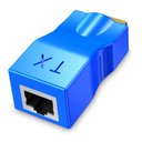 Ver imagem 4 de Adaptador Hdmi Rj45 30m Cat5e/6 Extensor Full Hd 1080p