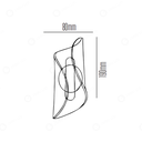 Ver imagem 2 de Arandela Cristallo Dourada 19cm Ip20 Led 14w 3 em 1 Bivolt
