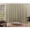 Ver imagem 3 de Cortina 6,00x2,50 Sala Quarto Cozinha Blackout Corta Luz Cor: Areia