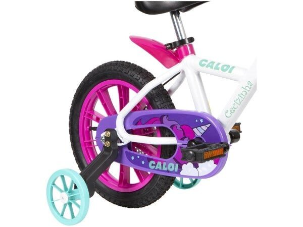 Bicicleta Infantil Menina Aro 14 Cecizinha Caloi - 3