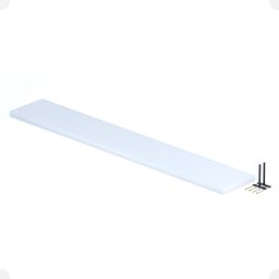 Prateleira Suporte Embutido 150x25x4cm Branca Conceito - 7