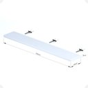 Ver imagem 4 de Prateleira Suporte Embutido 150x25x4cm Branca Conceito