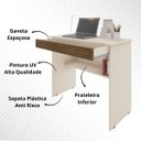 Ver imagem 4 de Escrivaninha Vitória Home Office Estudo Gaveta e Prateleira:off White
