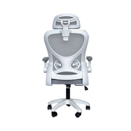 Cadeira de Escritório Ergonômica Giratória Office Diretor Columbus com Tela Mesh Cinza - 7