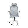Cadeira de Escritório Ergonômica Giratória Office Presidente Columbus com Tela Mesh Cinza - 5