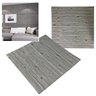 Papel de Parede 3d Placa Adesivo Painel Alto Relevo Madeira Cinza 70cm - 1