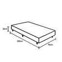Ver imagem 4 de Cama Box Solteiro King House Espuma D33 San Diego One Face 96x203 Branco