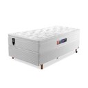 Ver imagem 1 de Cama Box Solteiro King House Espuma D33 San Diego One Face 96x203 Branco