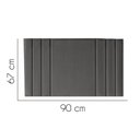Ver imagem 2 de Painel Estofado Luxo Grécia 90cm Solteiro para Cama Box Corino Cinza - Gat Magazine