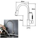 Ver imagem 6 de Torneira Goumet Pull Down Cozinha Metal Escovado Monocomando Bancada