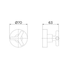 Acabamento para registro 1. 1/4 e 1. 1/2 Triplus Docol - 2