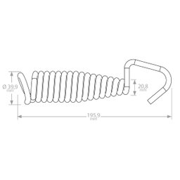 Extensor Mola Rede em Aço Não Inferruja 1 UNI Frete Gratis - 4