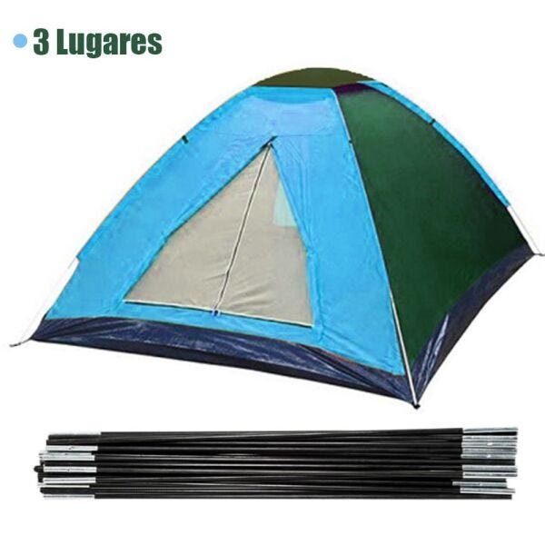 Barraca Acampamento 3 Lugares Camping Viagem Iglu Ferias Colorida ...