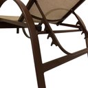 Ver imagem 5 de Kit 2 Espreguiçadeiras em Alumínio e Tela Sling P/ Piscina Marrom Capuccino