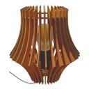 Ver imagem 1 de Abajur de Mesa em Mdf - Cor: Marrom
