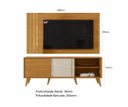 Ver imagem 3 de Painel com Bancada para TVs de até 60 polegadas Cronos Cinamomo Off White Madetec