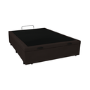 Ver imagem 2 de Base Box Baú Casal Suede Marrom - 138x188cm
