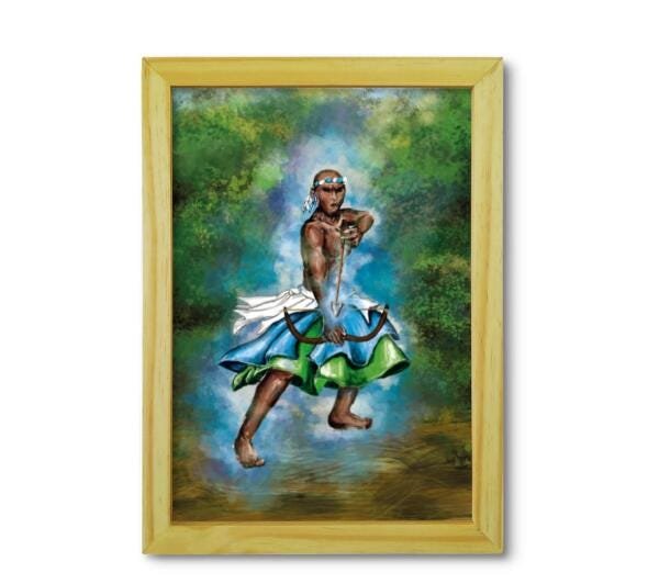 Quadro Orixá Oxossi 33x24 - 1