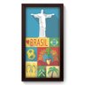Quadro com Moldura - 19x34 - Brasil - N3264 - 1