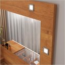 Ver imagem 3 de Penteadeira Camarim Suspensa Led 3 Gavetas 96cm Nature Off White Sofia Ofertamo